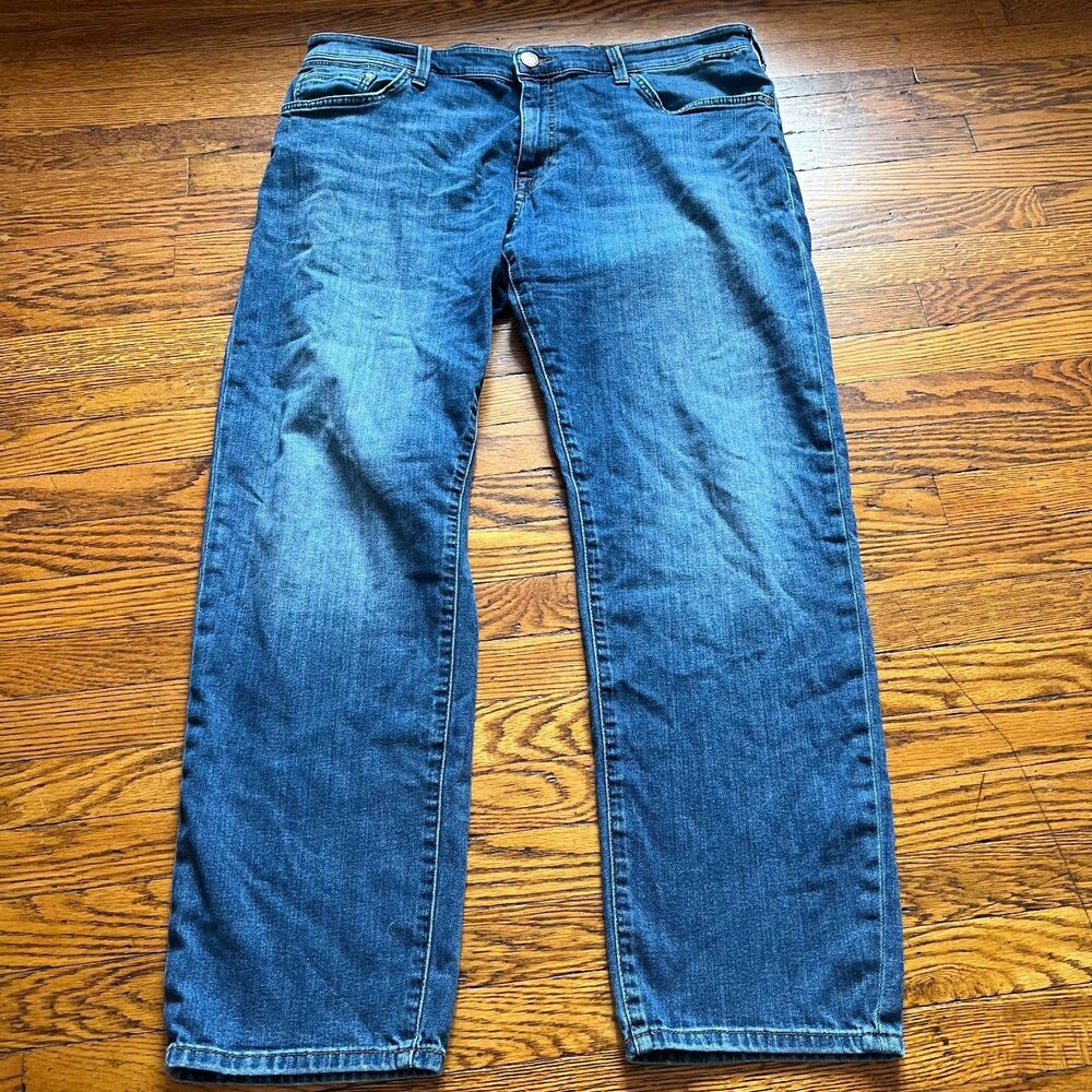 Mavi Zach Straight Leg Jeans Men's 38x32 Dark Wash Blue Denim Stretch
